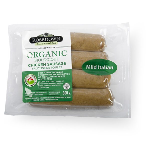 Rossdown Farms Mild Italian Organic Chicken Sausage